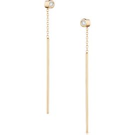 THATCH THATCH Marlo Cubic Zirconia Threader Earrings