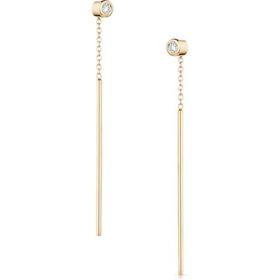 THATCH THATCH Marlo Cubic Zirconia Threader Earrings