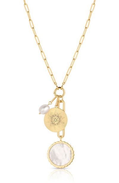 THATCH THATCH Solario Mother of Pearl Pendant Necklace 