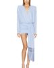 The Andamane The Andamane Dalia Draped Fringe Mini Dress - 1