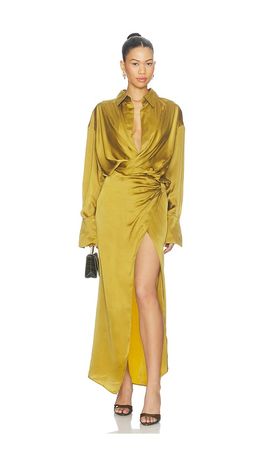 The Andamane The Andamane Paloma Shirt Maxi Dress