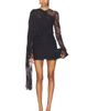The Andamane The Andamane Xenia Lace Cape-effect Mini Dress - 1
