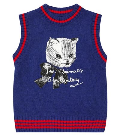 The Animals Observatory The Animals Observatory Bat knit sweater vest