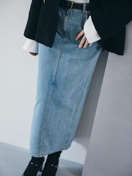 The Aperture 20s Light Denim Skirt Blue (TA4727A06P)