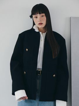 The Aperture 80s Yuppies Tweed Jacket Black