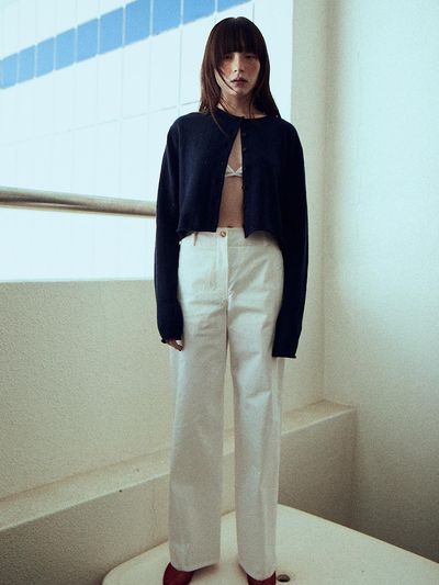 The Aperture Breeze Cotton Pants_White