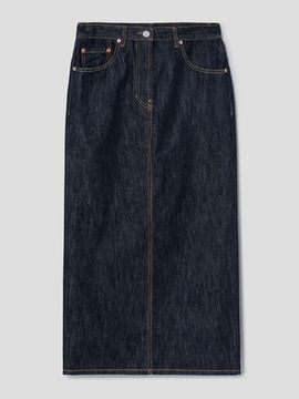 The Aperture Crunchy Denim Skirt NAVY (TA5127A21R)