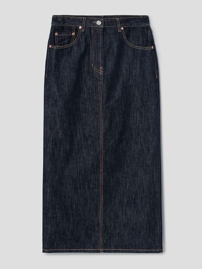 The Aperture Crunchy Denim Skirt NAVY (TA5127A21R)