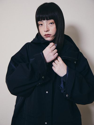 The Aperture Hunter Long Jacket Navy (TA473TA03R)