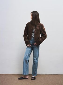 The Aperture Katy Crop Jacket Brown (TA4811A01D)