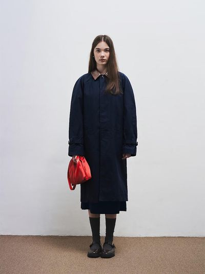 The Aperture Paul Barbour Coat Navy