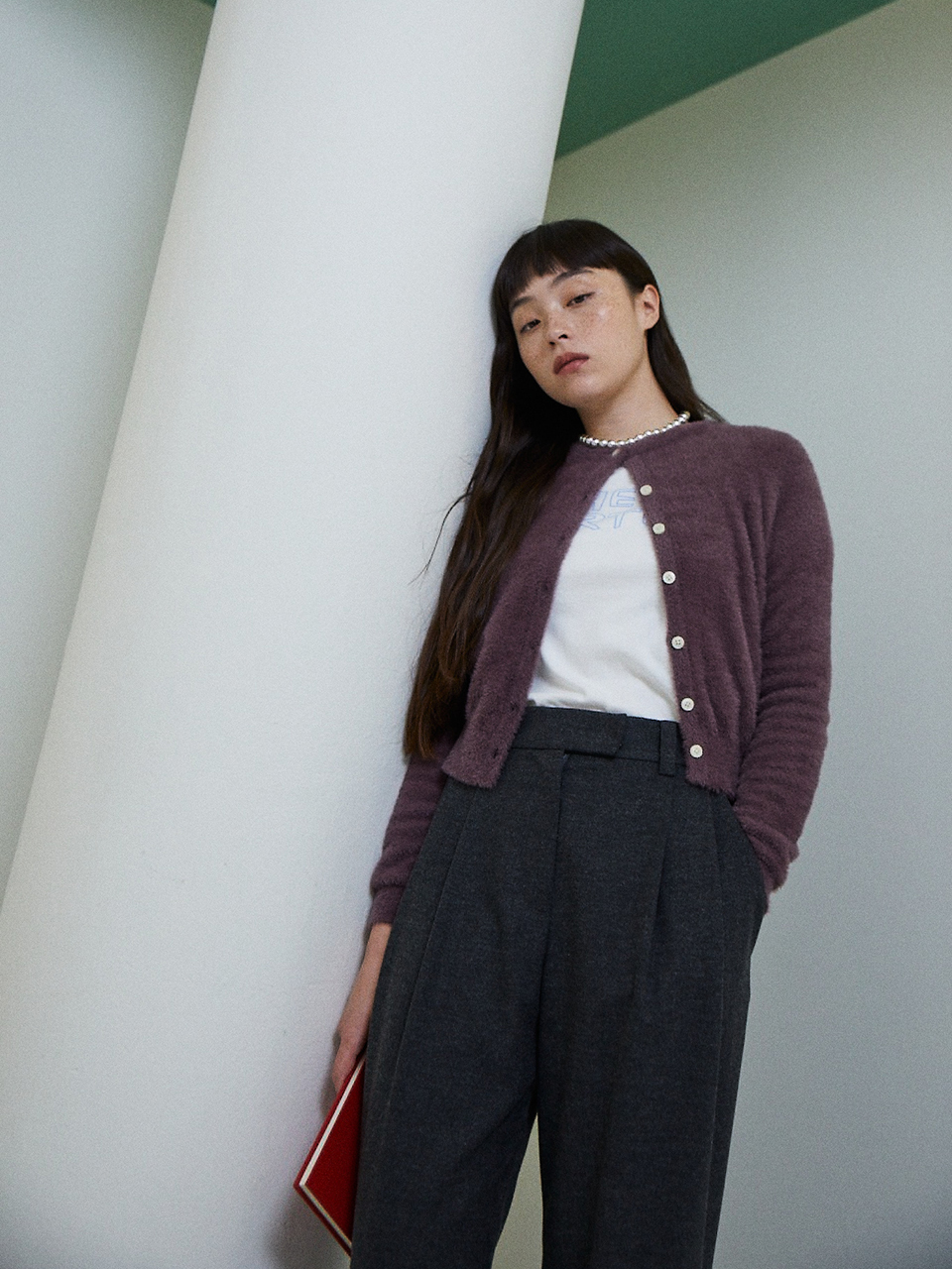 The Aperture Sloane Tuck Pants Grey (TA3X21A013)