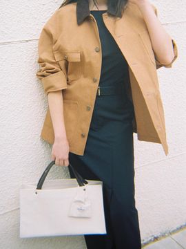 The Aperture Structured Canvas Versatile Bag [Ivory] (TA45D4A010)