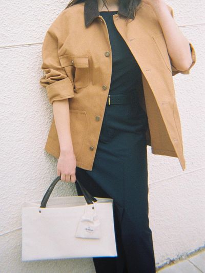 The Aperture Structured Canvas Versatile Bag [Ivory] (TA45D4A010)