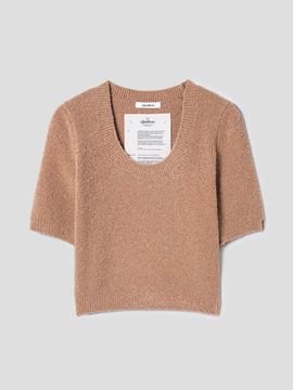 The Aperture U Neck Knit Top_Beige