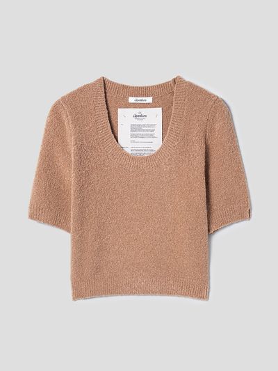 The Aperture U Neck Knit Top_Beige