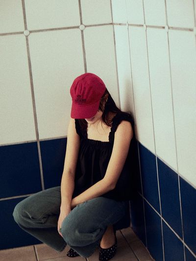 The Aperture Vintage Ball Cap_Red