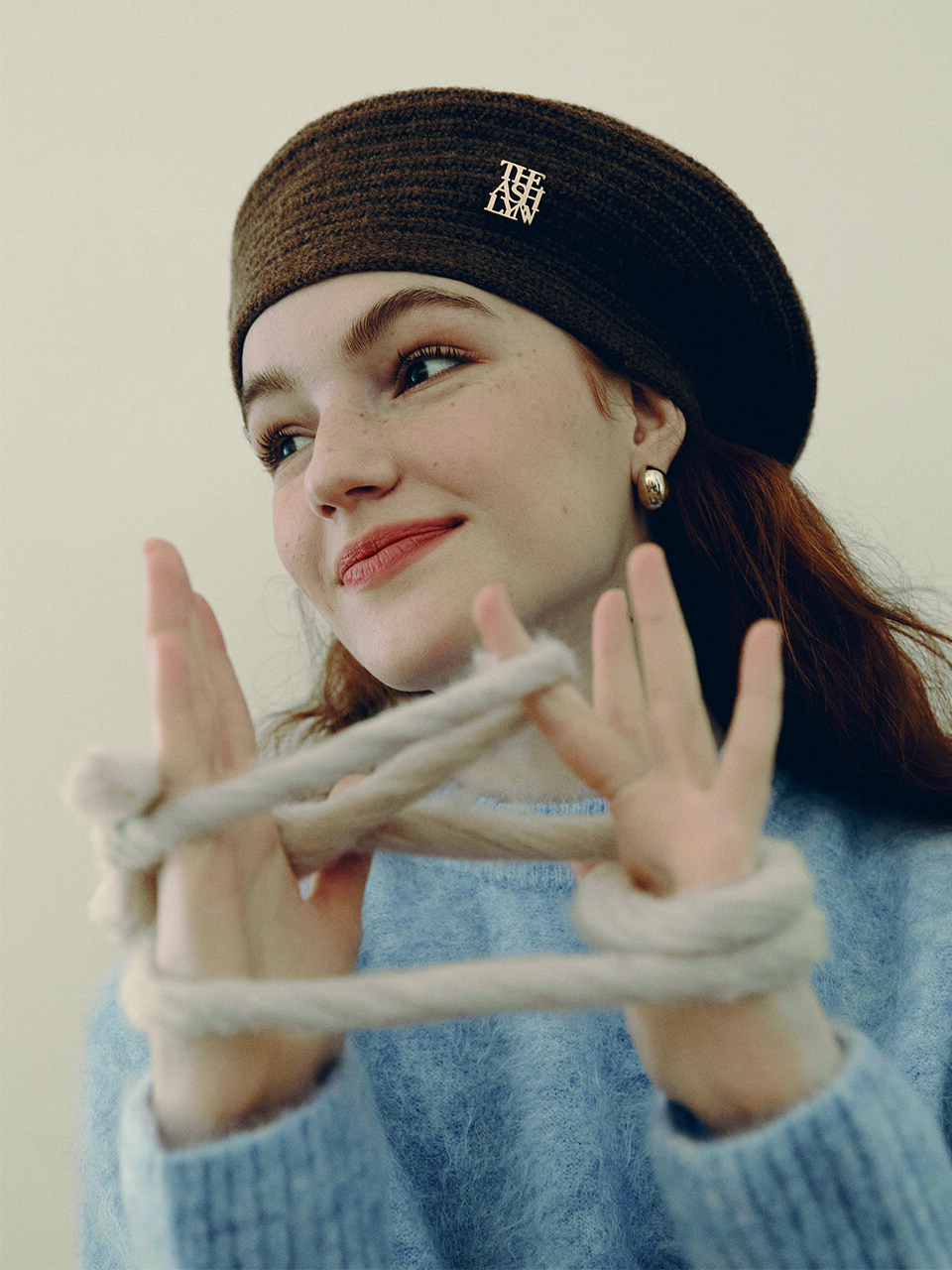 THE ASHLYNN Dani Logo Wool Knit Beret Hat - 5 Colors