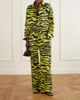 THE ATTICO Asymmetric animal-print cotton shirt - 2