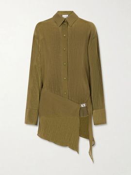 THE ATTICO Asymmetric cotton mini dress