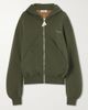 THE ATTICO Cotton-jersey zip-up hoodie - 1