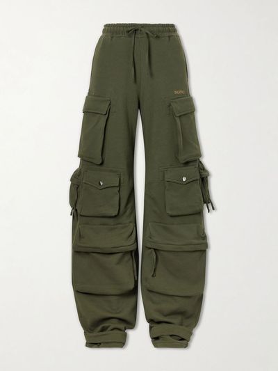 The Attico Cotton Tapered Cargo Pants