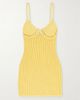 THE ATTICO Crocheted cotton-blend mini dress - 1