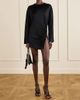 THE ATTICO Gathered satin mini dress - 2