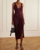 THE ATTICO Knotted ribbed Lyocell midi dress - 2