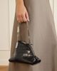 THE ATTICO La Scala asymmetric croc-effect leather clutch - 2