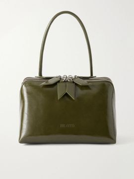 THE ATTICO L'Altra Di Milano crinkled patent-leather shoulder bag