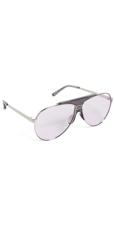 The Attico The Attico Amelia Sunglasses White Gold/Silver One