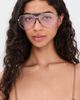 The Attico The Attico Amelia Sunglasses White Gold/Silver One - 3