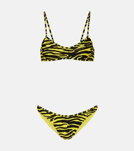 The Attico The Attico Animal-print bikini