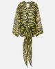The Attico The Attico Animal-print cotton muslin minidress - 1