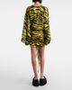 The Attico The Attico Animal-print cotton muslin minidress - 5