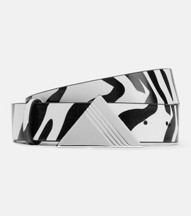 The Attico The Attico Animal-printed leather belt