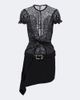 The Attico The Attico Belted lace minidress - 1