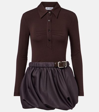 The Attico The Attico Belted polo dress