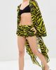 The Attico The Attico Black and Yellow Shorts Yellow/Black - 2