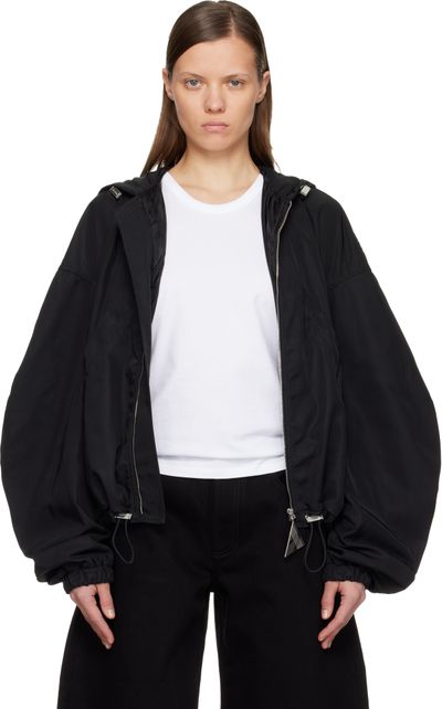 The Attico The Attico Black Bomber Jacket