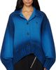 The Attico The Attico Blue Sprayed Wool Cashmere Cardigan - 1