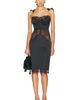 THE ATTICO THE ATTICO Bodycon Lace Midi Dress - 1