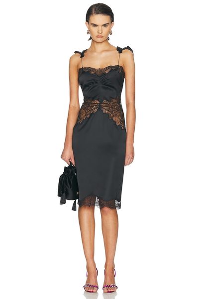THE ATTICO THE ATTICO Bodycon Lace Midi Dress