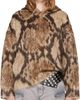 The Attico The Attico Brown Brushed Hoodie - 1