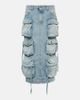 The Attico The Attico Cargo denim midi skirt - 1
