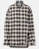 The Attico The Attico Checked asymmetric cotton shirt - 1