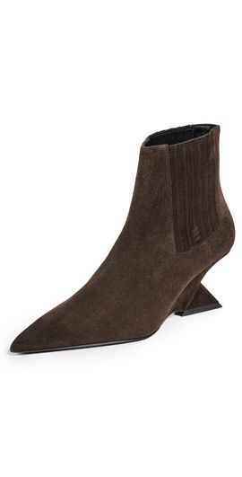 The Attico The Attico Cheope Ankle Boots Dark Brown
