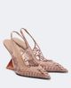 The Attico The Attico Cheope embroidered slingback pumps - 1