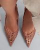 The Attico The Attico Cheope embroidered slingback pumps - 3